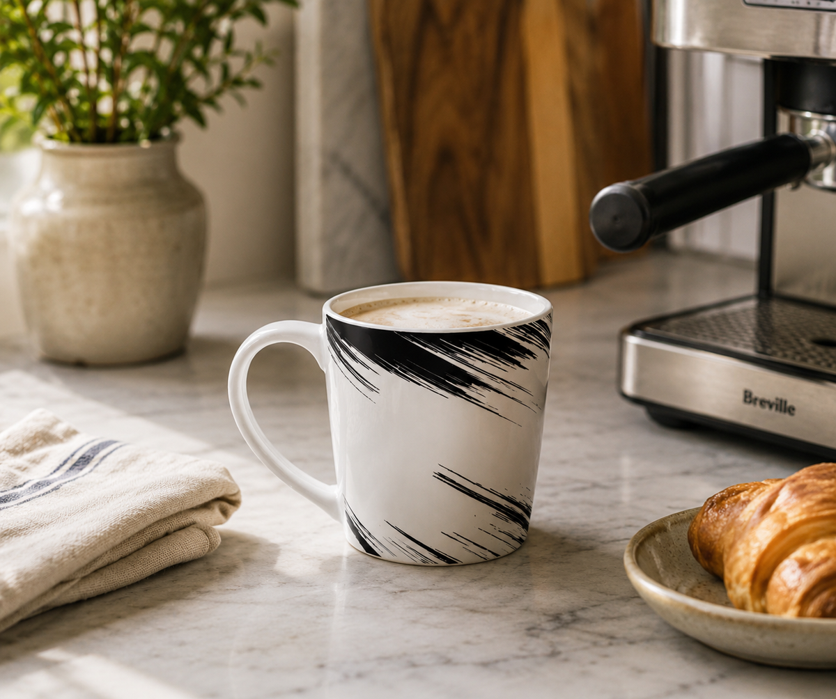 Brushed Noir Latte Mug