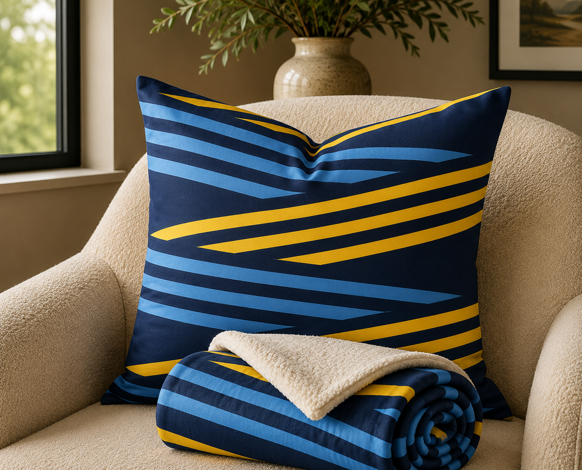 Electric Stripe Throw Pillow