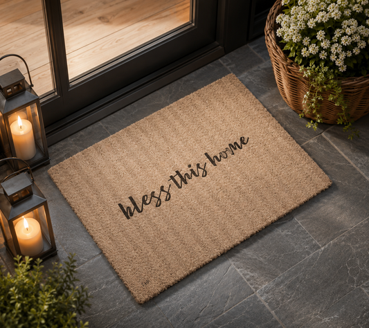 Bless This Home Coir Doormat