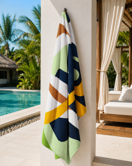 Colorful Abstract Beach Towel