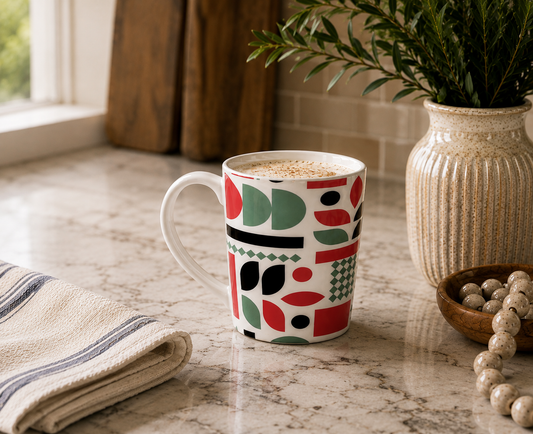 Geo Pop Latte Mug