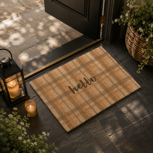 Hello Coir Doormat